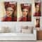 Designart - Portrait of Young Afro American Woman I - Modern Print on Natural Pine Wood